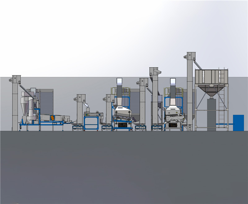 Схема лінії очищення кунжуту 2