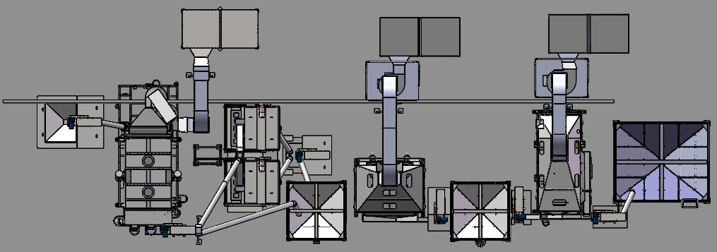 Pulses and beans processing plant and pulses and beans cleaning line